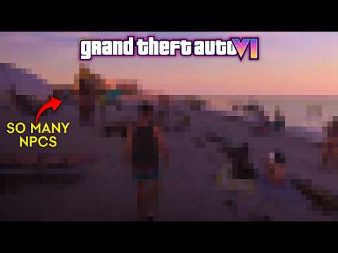 THE NEWEST GTA 6 GAMEPLAY LEAK FINALLY SHOWS THE BEACH AND THE LEVEL OF DETAIL IS INSANE!